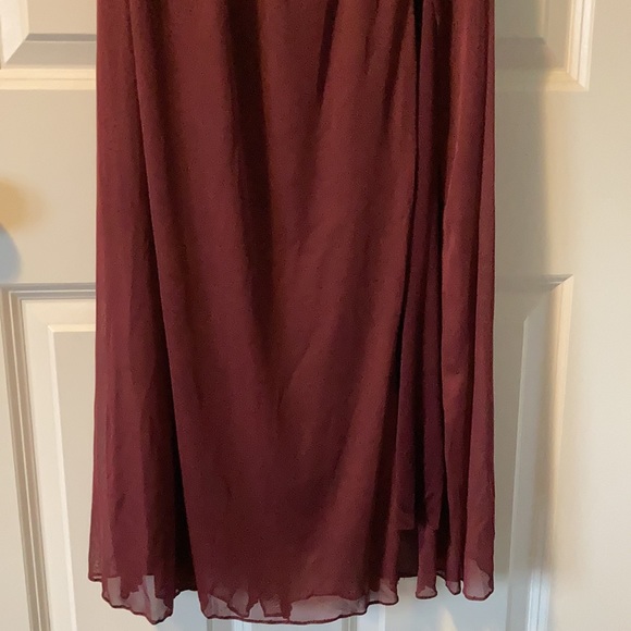 High Neck Dress in Wine - Picture 4 of 5